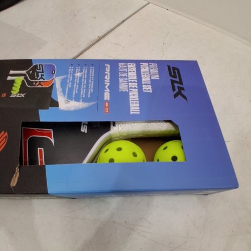 6PC SELKIRK SPORT SLK NEO PICKLEBALL PADDLE SET OF 2 FIBERGLASS AND GRAPHITE PADDLES WITH CARRY BAG AND 3 BALLS - 13MM - RED / BLUE / BLACK / YELLOW image 3