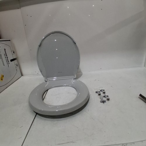 KOHLER ROUND-FRONT TOILET BOWL SEAT, ROUND - GREY (MODEL: 4639-95) image 2