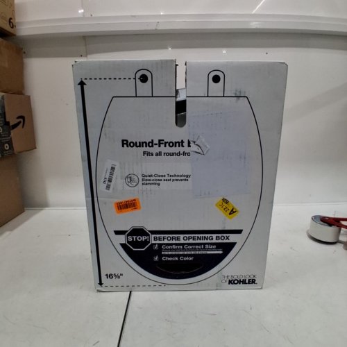 KOHLER ROUND-FRONT TOILET BOWL SEAT, ROUND - GREY (MODEL: 4639-95) image 3