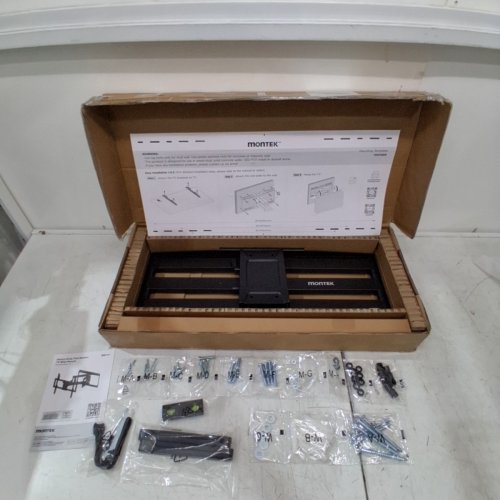 MONTEK FULL MOTION HEAVY DUTY TV MOUNT WITH DUAL ARTICULATING ARMS - HOLDS 37" - 90" SCREENS - 165LBS CAP - BLACK (MODEL: HW1269) image 2