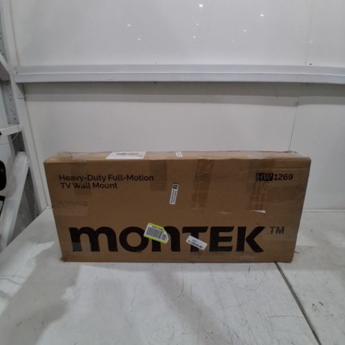 MONTEK FULL MOTION HEAVY DUTY TV MOUNT WITH DUAL ARTICULATING ARMS - HOLDS 37" - 90" SCREENS - 165LBS CAP - BLACK (MODEL: HW1269) image 5