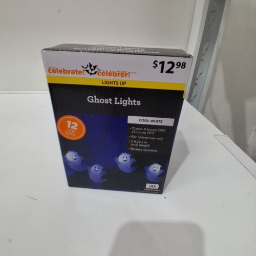 WAY TO CELEBRATE! LED GHOST LIGHTS - 7FT - COOL WHITE image 3