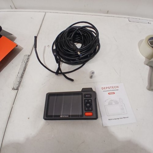 DEPSTECH DUAL LENS INDUSTRIAL ENDOSCOPE INSPECTION CAMERA - 1080P HD, 7.9MM, IP67 WATERPROOF, 5" LCD SCREEN, 16.5FT SEMI-RIGID CABLE, 32GB TF CARD - BLACK (MODEL: DS520) image 3