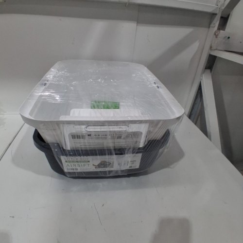 3 CATIT CLEAN JUMBO HOODED LITTER BOX WITH AIRSIFT AIR FILTER - 22.4" X 18.3" X 19.7" - GREY/WHITE (MODEL: 50695) image 4