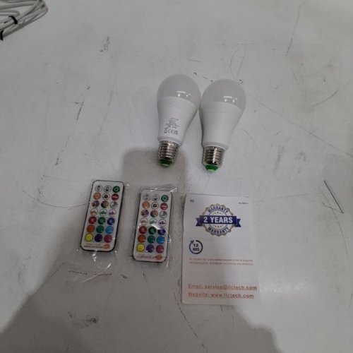 2PK ILC RGBW REMOTE CONTROL LED LIGHT BULB - 70W, 2700K - WHITE (MODEL: BR18-SH4Q) image 3