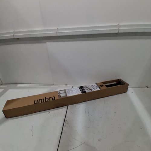 2PK UMBRA CURTAIN ROD KIT - 42" - 108" - NICKLE/WOOD (MODEL: 2881747) image 2