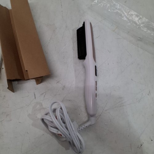 CONAIR DOUBLE CERAMIC HEATED HAIR STRAIGHTENING BRUSH FOR SMOOTH SHINY HAIR WITH V-SHAPED HEAT BRISTLES FOR CLOSER CONTACT WITH HAIR - UP TO 400°F - (MODEL: BC700) image 3