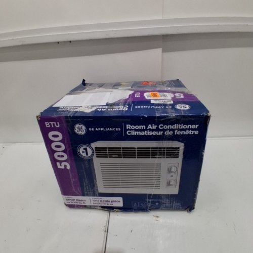 GE APPLIANCES ELECTRONIC WINDOW AIR CONDITIONER - 5,000 BTU - 150SQ.FT - WHITE (MODEL: AWAS05BWFC) image 5