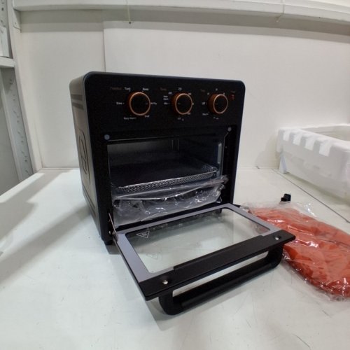 OUNIN STAINLESS STEEL AIR FRYER & TOASTER OVEN WITH STEAM INFUSION - 12L - BLACK (MODEL: KXD100-120A4) image 3