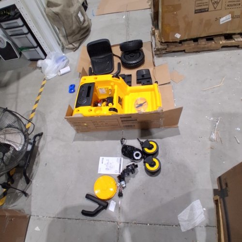 BLITZSHARK KID'S ZERO TURN TOY LAWN MOWER RIDE WITH REMOTE CONTROL - 12V, 3MPH, 77LBS MAX - YELLOW - (MODEL: P30-12V) image 5