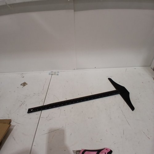 ALUMINUM T-SQUARE FOR ART FRAMING/DRAFTING - 24" - BLACK image 2