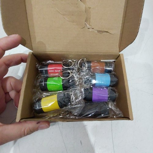 7PK CUSSITY RECHARGEABLE KEYCHAIN FLASHLIGHTS - ASSORTED COLORS image 2
