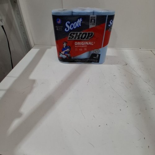 3PK SCOTT SHOP TOWELS FOR LIQUID, OILS, GREASE - 165 TOWELS TOTAL - BLUE image 2