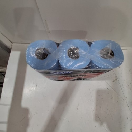 3PK SCOTT SHOP TOWELS FOR LIQUID, OILS, GREASE - 165 TOWELS TOTAL - BLUE image 3