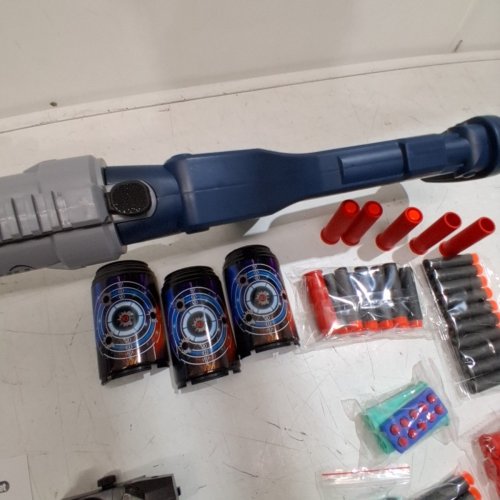 JIN HUAN SOFT DART LAUNCHER - BLUE AND GRAY (MODEL: JH-2030) image 4