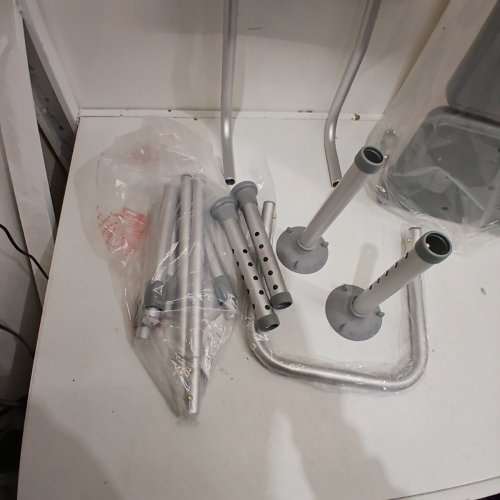 MEDLINE GUARDIAN TRANSFER BENCH WITH BACK & MICROBAN ANTIMICROBIAL TREATMENT - GREY (MODEL: G3-100KBX1) image 3