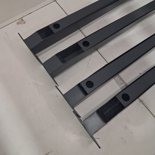 4PK XUUHOOG MODERN MINIMALIST METAL TABLE LEGS - SLOPING CONE DESIGN - 28" - MATTE GREY (MODEL: ‎9009B) image 3