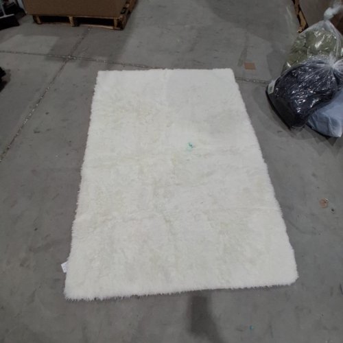 OLANLY FLUFFY AREA RUG FOR LIVING ROOM BEDROOM - 4FT X 6FT - CREAM WHITE image 2