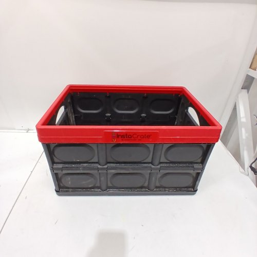GREENMADE INSTACRATE COLLAPSIBLE STORAGE CONTAINER - 12GAL - RED/BLACK image 2