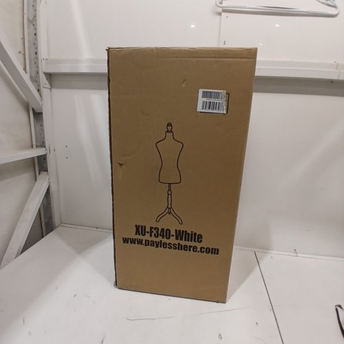 FEMALE MANNEQUIN TORSO DRESS FORM STAND WITH WOODEN TRIPOD BASE - 5FT - 5.6FT HEIGHT ADJUSTABLE - WHITE (MODEL: XU-F340-WHITE) image 3