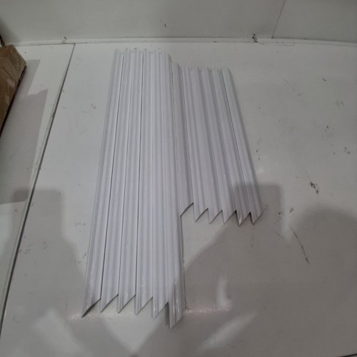 12PC COUKIU PRE-CUT WAINSCOTING PEEL AND STICK PANELS/MOLDING TRIM FOR INTERIOR WALLS - 16" X 24" - WHITE image 2
