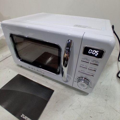 GALANZ RETRO STYLE COUNTERTOP MICROWAVE OVEN - 0.7CU.FT. - WHITE (MODEL: GLCMKZ07WER07) image 5