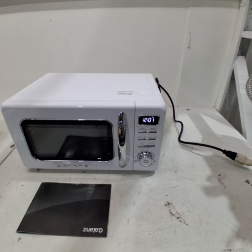 GALANZ RETRO STYLE COUNTERTOP MICROWAVE OVEN - 0.7CU.FT. - WHITE (MODEL: GLCMKZ07WER07) image 6