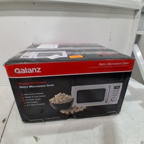 GALANZ RETRO STYLE COUNTERTOP MICROWAVE OVEN - 0.7CU.FT. - WHITE (MODEL: GLCMKZ07WER07) image 11