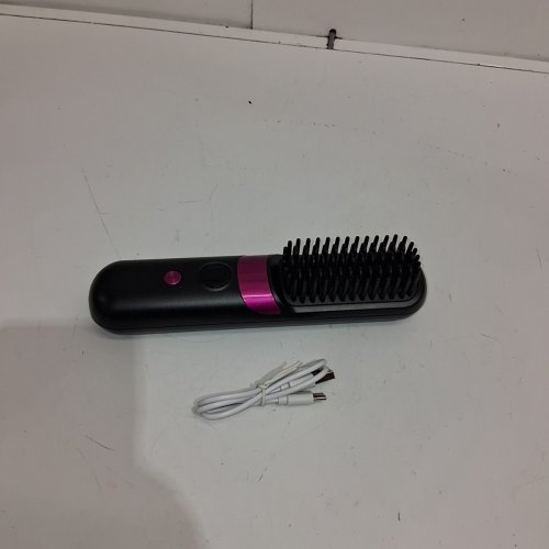 F9 PORTABLE WIRELESS STRAIGHTENING COMB WITH USB RECHARGEABLE & 3-TEMPERATURE SETTINGS, EQUIPPED WITH AN LED DISPLAY PANEL - BLACK image 3