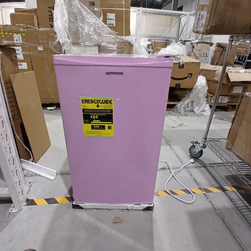 UPSTREMAN SINGLE DOOR MINI FRIDGE WITH FREEZER AND MINI ICE TRAY - 3.2 CU. FT. - PINK (MODEL: BR321) image 4