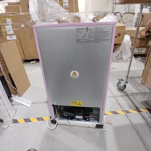 UPSTREMAN SINGLE DOOR MINI FRIDGE WITH FREEZER AND MINI ICE TRAY - 3.2 CU. FT. - PINK (MODEL: BR321) image 6