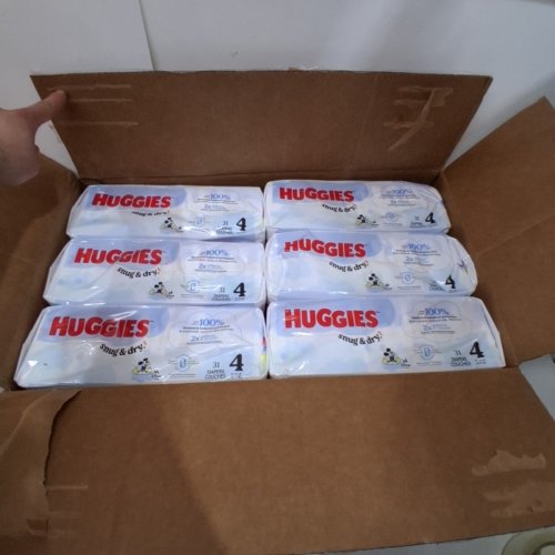 186PK HUGGIES SNUG AND DRY DIAPERS - SIZE 4 image 2