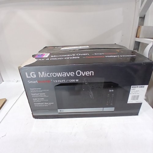 LG COUNTERTOP MICROWAVE WITH SMART INVERTER SENSOR COOK - 1.5CU.FT - 1250W - BLACK/SILVER (MODEL: MSER1590S) image 5