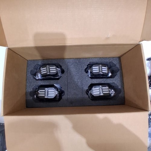 8PK AUXBEAN RGB LED ROCK POD LIGHTS FOR TRUCKS, UTV BOAT - BLACK image 4