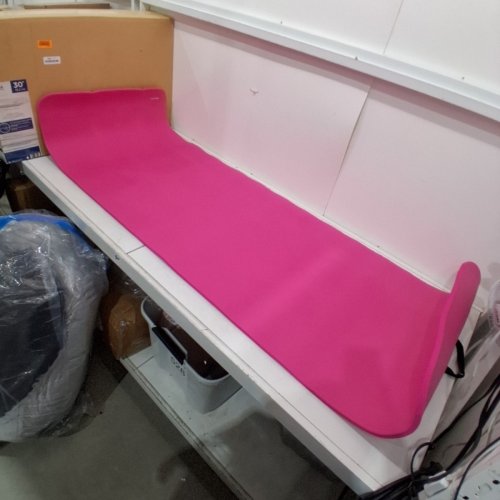 AMAZON BASICS EXTRA THICK YOGA MAT - 74" X 24" X 0.5" - PINK image 2