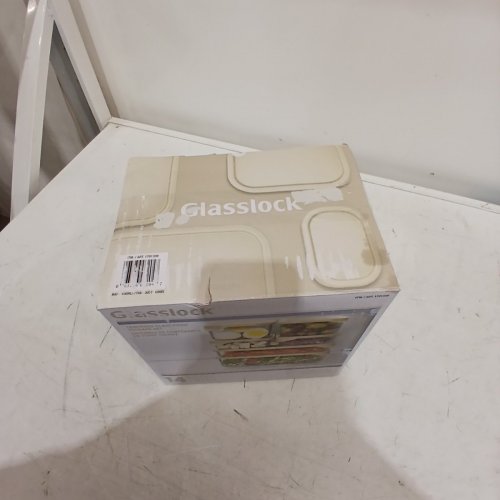 14PC GLASSLOCK RIDGED BOTTOM GLASS FOOD STORAGE SET WITH LIDS - BEIGE (MODEL: 1791339) image 5