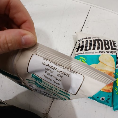 4PK HUMBLE ORGANIC POTATO CHIPS - 135G - SALT AND VINEGAR image 2