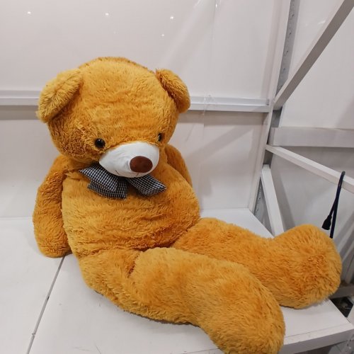 GIANT TEDDY BEAR STUFFED ANIMAL - 47" - YELLOW image 2