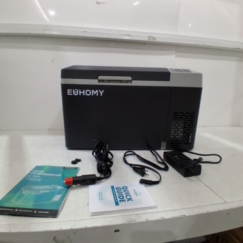 EUHOMY CAR ELECTRIC REFRIGERATOR COOLER WITH APP CONTROL - 30QT - 12V - BLACK/GREY (J30) image 3