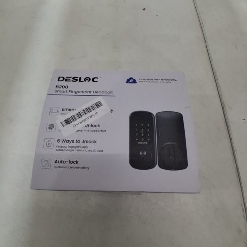 DESLOC B200 SMART FINGERPRINT DEADBOLT LOCK WITH TOUCHSCREEN KEYPAD - BLACK image 6
