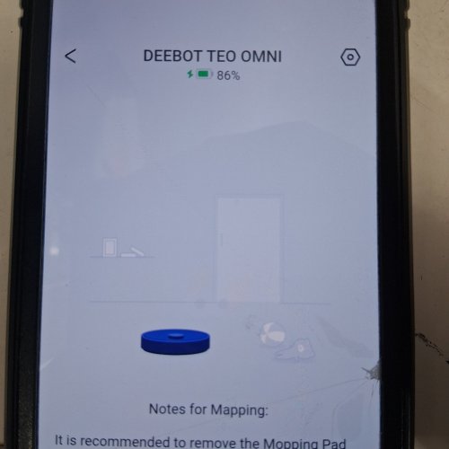 ECOVACS DEEBOT TEO OMNI ROBOT VACUUM/MOP COMBO WITH SELF-EMPTYING STATION, AUTO-WASH/REFILL & 3D MAPPING - APP/WIFI ENABLED - WHITE (MODEL: DLX23) image 2