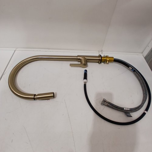 KRAUS OLETTO HIGH-ARC SINGLE HANDLE PULL-DOWN KITCHEN FAUCET - 21" - ANTIQUE CHAMPAGNE BRONZE (MODEL: KPF-2821SFACB) image 2