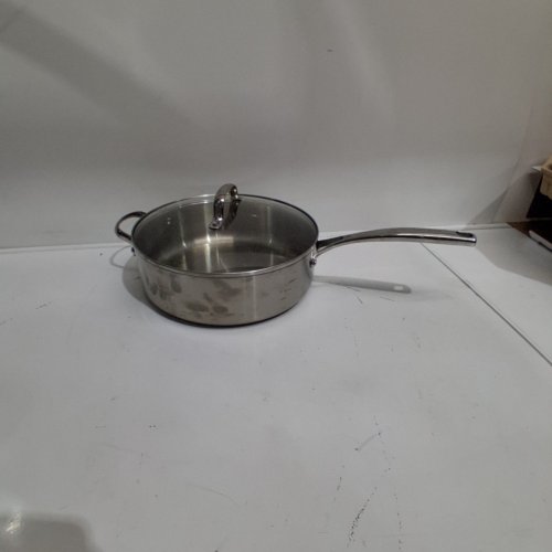 2PC GREENPAN SUPERIOR SAUCEPAN WITH LID - STAINLEESS STEEL - 5QT - SILVER (MODEL:1872718) image 2