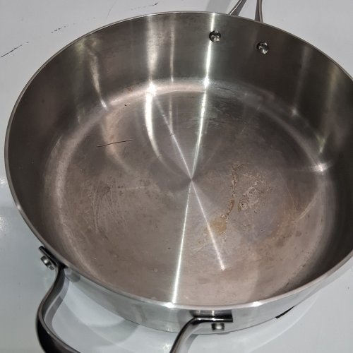 2PC GREENPAN SUPERIOR SAUCEPAN WITH LID - STAINLEESS STEEL - 5QT - SILVER (MODEL:1872718) image 3