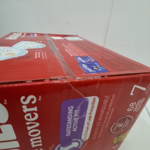 68PK HUGGIES LITTLE MOVERS BABY DIAPERS - SIZE 7 image 3
