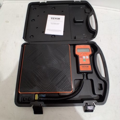 VEVOR REFERIGERANT SCALE HVAC CHARGING RECOVERY FREON SCALE WITH WIRED REMOTE CONTROL - 110LBS - ORANGE/BLACK - (MODEL:LX-36575A) image 2