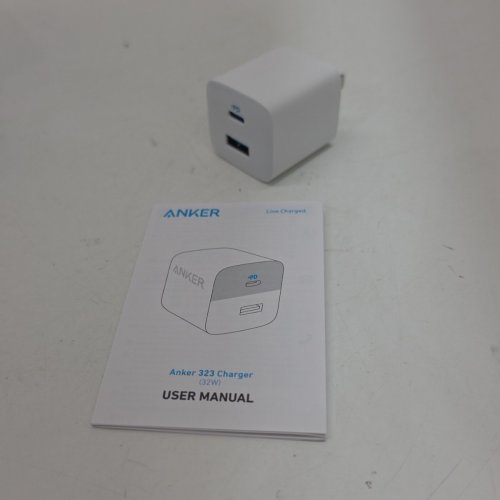 ANKER TWO-PORT USB-C & USB-A CHARGING WALL BLOCK - 32W - WHITE (MODEL: A2326) image 4