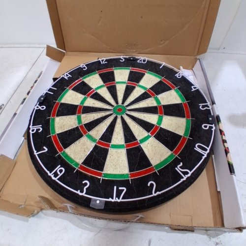 EASTPOINT SPORTS BRISTLE DARTBOARD SET WITH 6 DART AND SCOREBOARD - 18" - BLACK/MULTICOLOR image 2