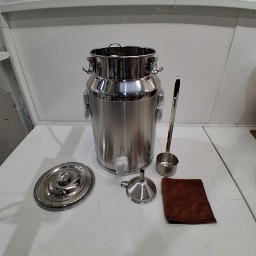 TOGARHOW MILK CAN WITH SEALED LID - 35L- STAINLESS STEEL image 2