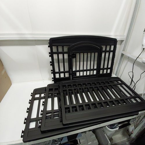 IRIS USA FOLDABLE 4-PANEL DOG PLAYPEN WITH DOOR - BLACK (MODEL: CL-604E) image 2